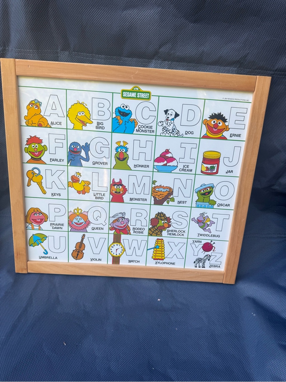 Sesame Street vintage two sided board